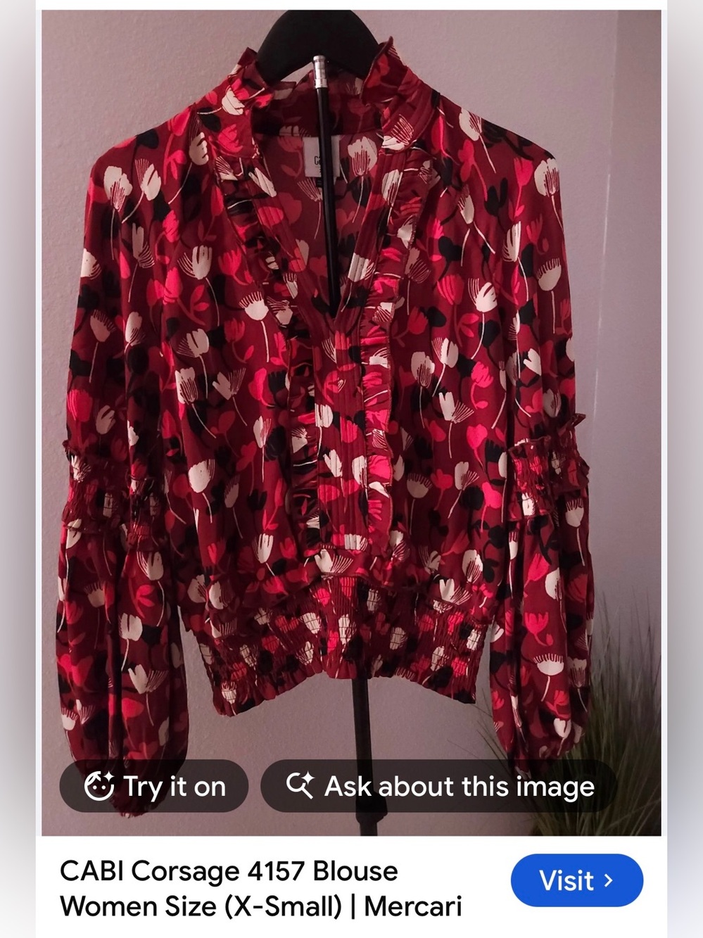 Blouse classified under Jackets & Coats subcategory